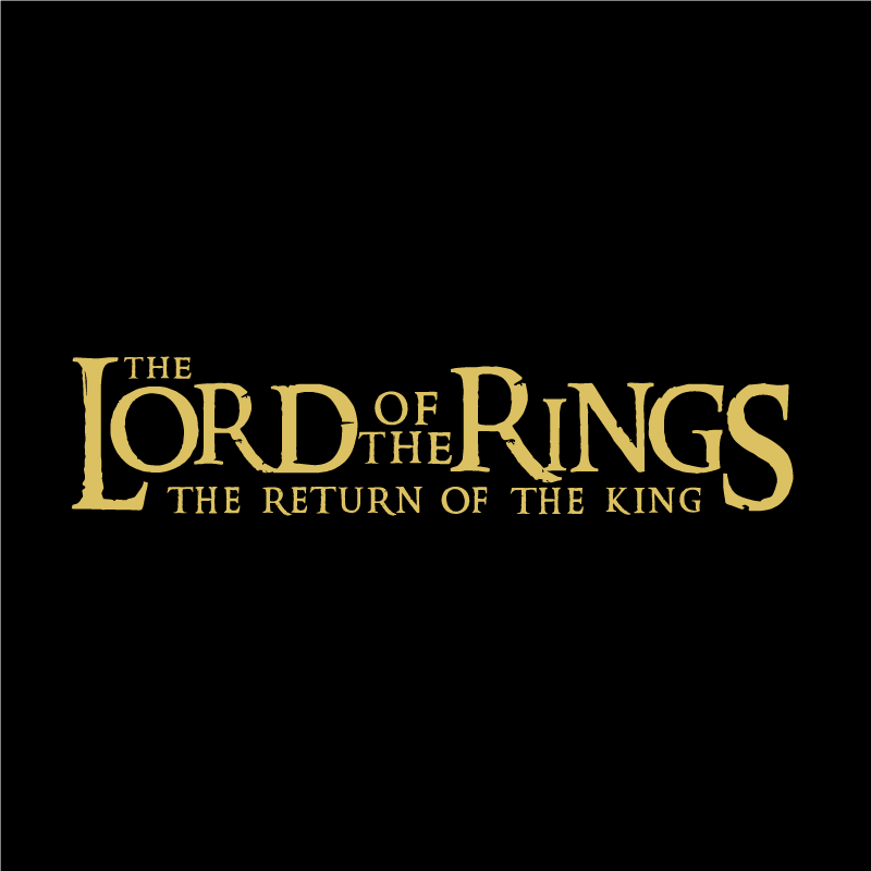 Lord of the Rings Logo - The Lord of The Rings Logo The Return of The King Vector. Free