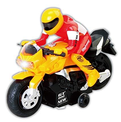 Red and Yellow Ampersand Logo - AMPERSAND SHOPS Kids Red R C Radio Control Motorcycle