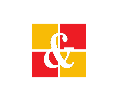 Red and Yellow Ampersand Logo - logo-footer - Cornwall Glass