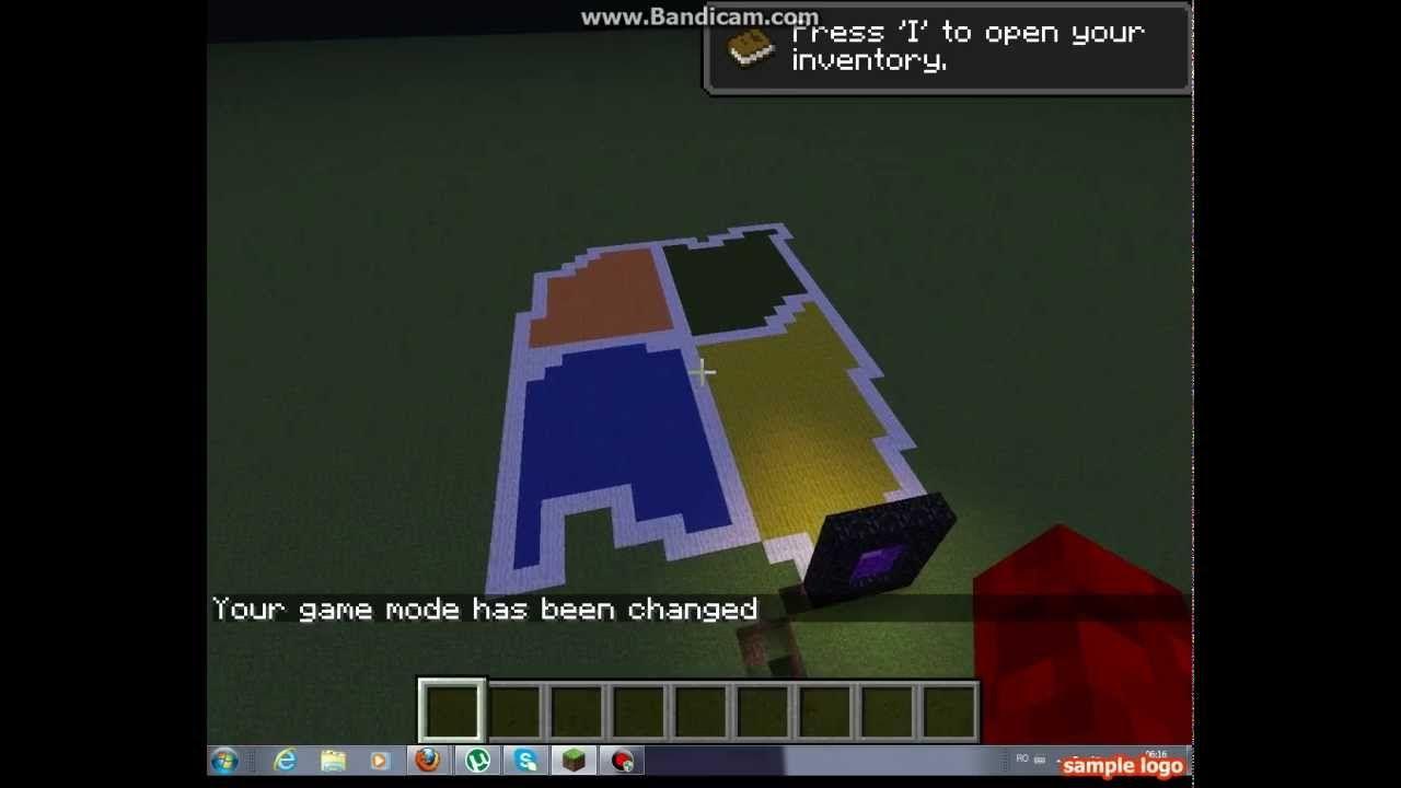 Epic Minecraft Logo - Minecraft epic pixel art! ExplodingTNT and Windows Logo! - YouTube