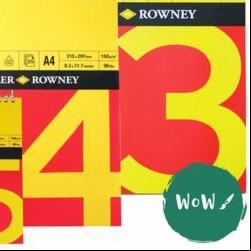 Red and Yellow Ampersand Logo - Daler Rowney RED & YELLOW Cartridge white paper pads 150gsm, Spiral