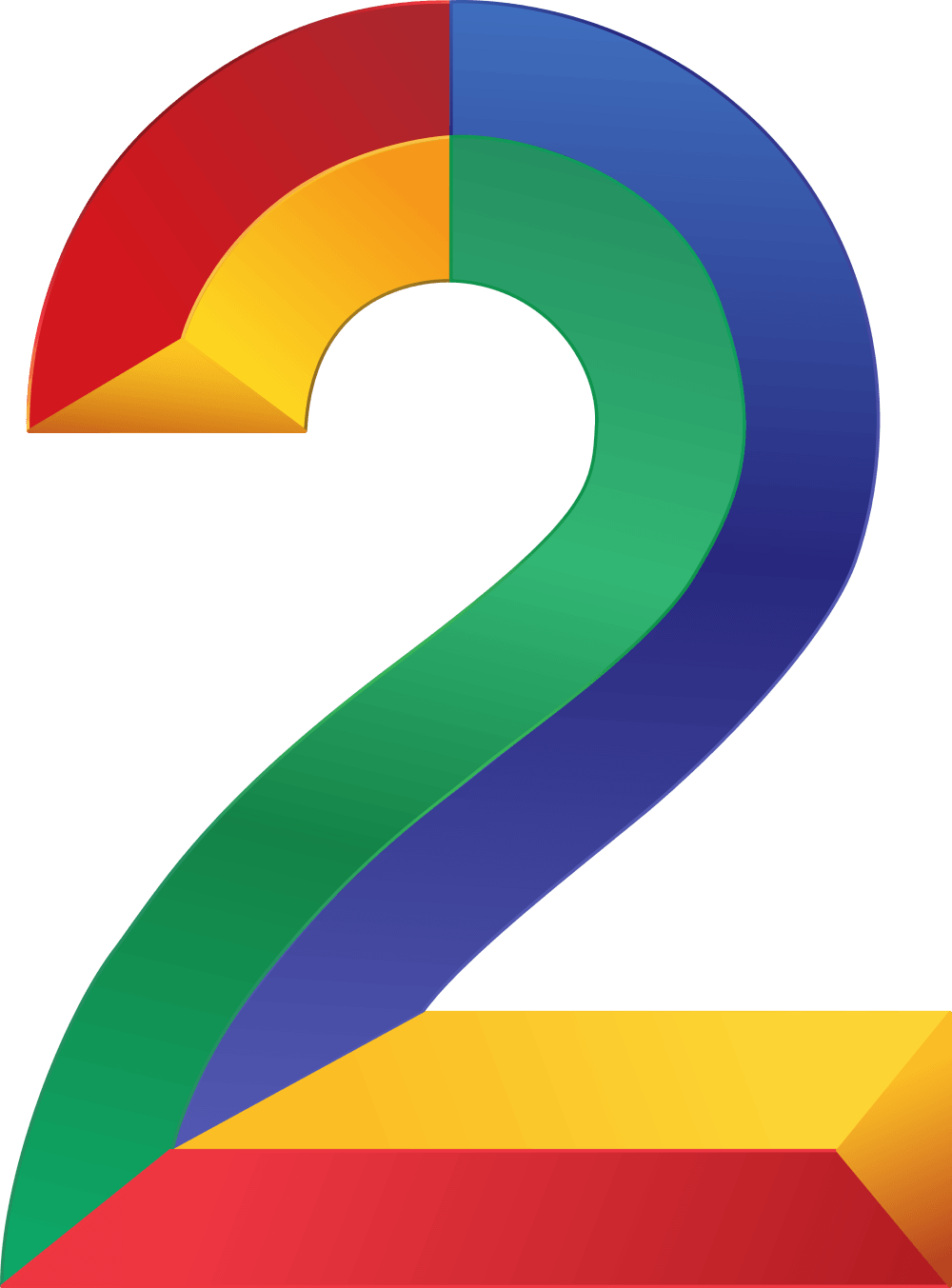 Yellow Number 2 Logo - Googology