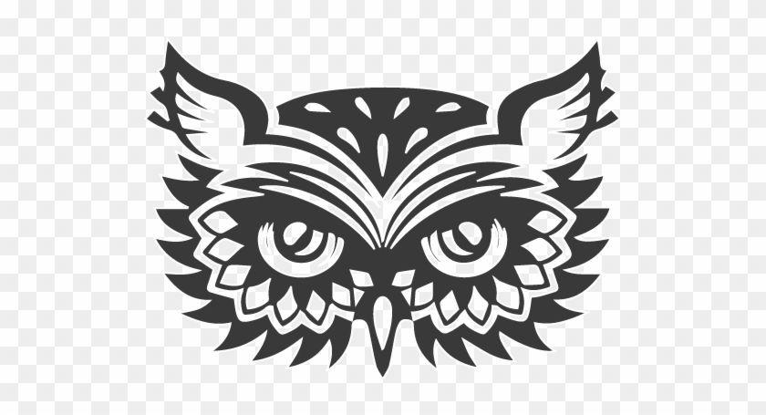Black and White Owl Logo - Owl Always Miss You - Owls Logo Designs - Free Transparent PNG ...