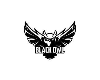 Black and White Owl Logo - Black Owl Designed by vorbies | BrandCrowd