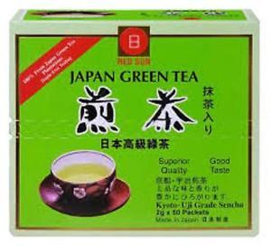 Japan Red Sun Green Tea Logo - RED SUN SUPERIOR QUALITY GOOD TASTE JAPANESE GREEN TEA 50 Tea Bags x ...