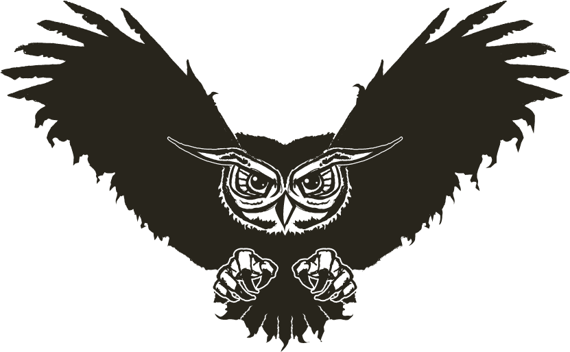 Black and White Owl Logo - Small black owl.gif. The Shinobi's Legacy (TSL)
