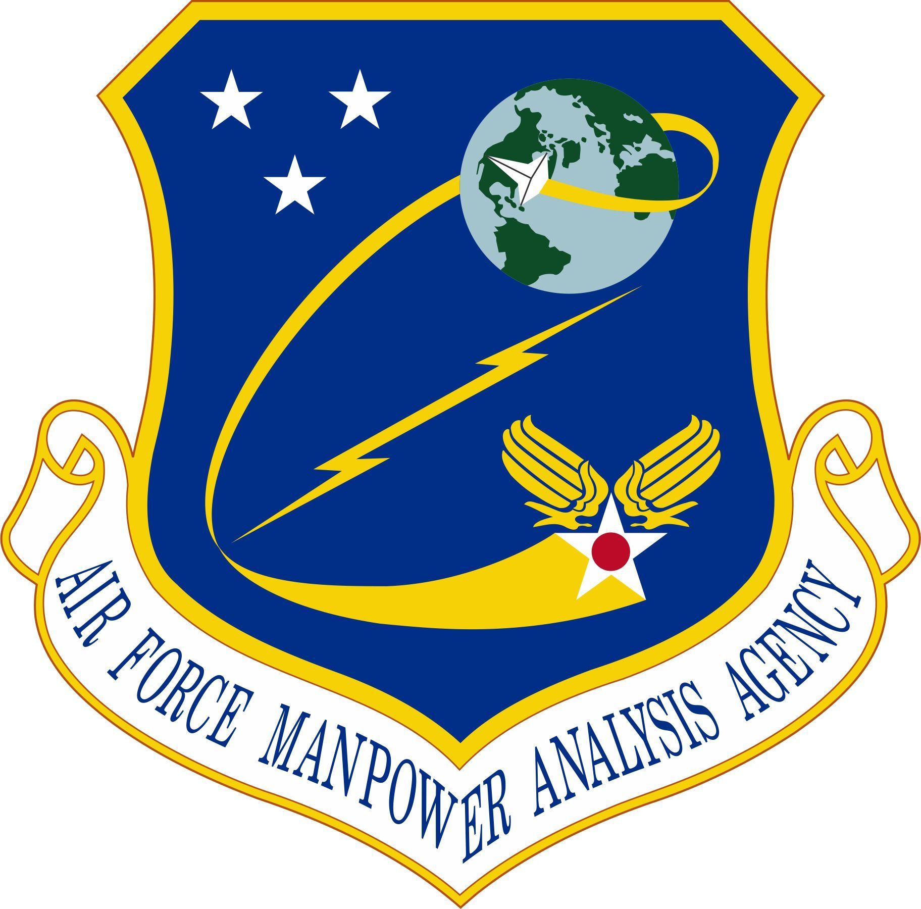 Space Air Force Logo - Air Force Manpower Analysis Agency > U.S. Air Force > Fact Sheet Display