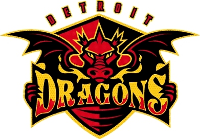 Dragons Football Logo - Detroit Dragons Primary Logo American Hockey League AAHL