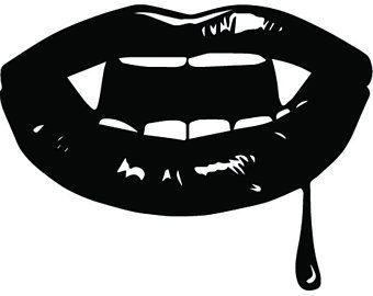 Vampire Mouth Logo - Vampire lips logo