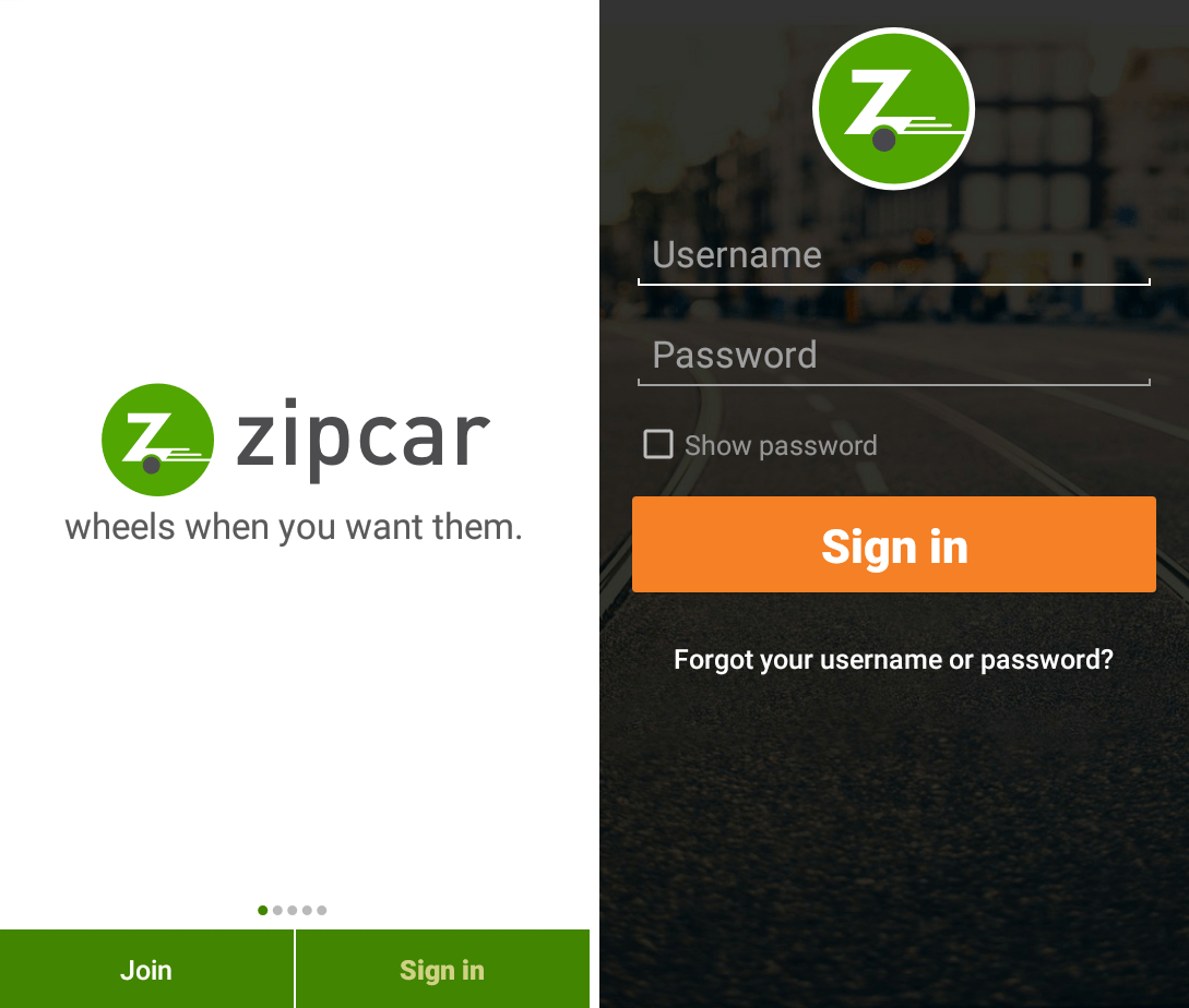 Zipcar App Logo - Taxi and Car Booking Mobile App Development