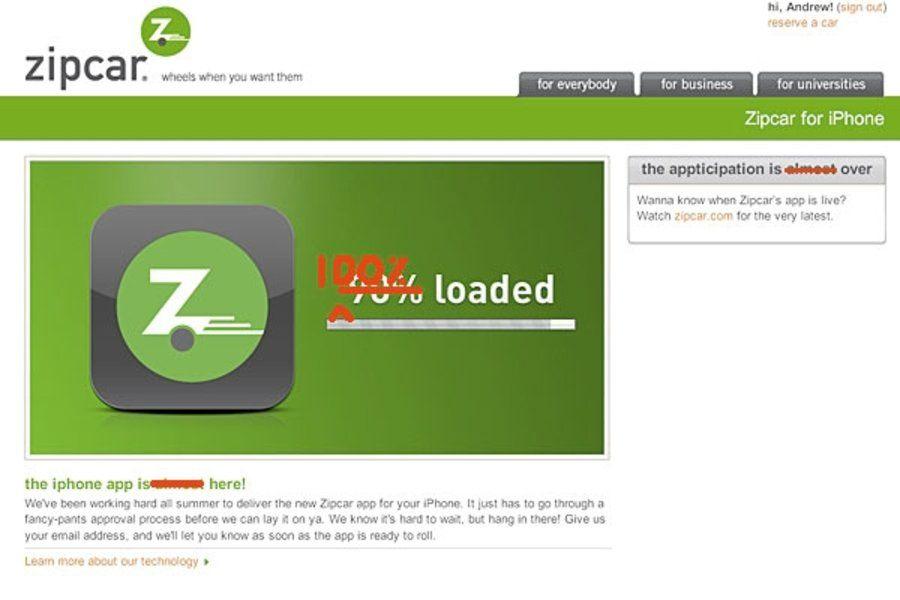 Zipcar App Logo - Zipcar parks its iPhone app