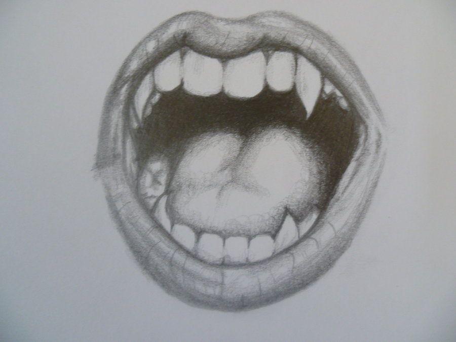 Vampire Mouth Logo - Drawn Vampire logo 16 - 900 X 675 | Dumielauxepices.net