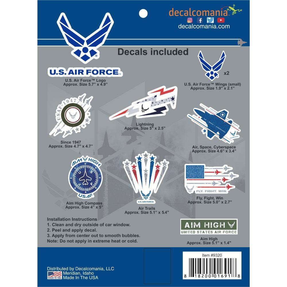 Space Air Force Logo - U.S. Air Force Logo Decals Value Pack - Car Stickers | Decalcomania