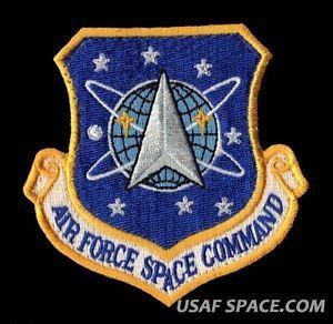 Space Air Force Logo - AUTHENTIC FORCE SPACE COMMAND PATCH on HOOK & LOOP MINT