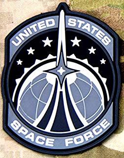 Space Air Force Logo - Amazon.com : The Space Force - PVC Military rubber morale patch 3 ...