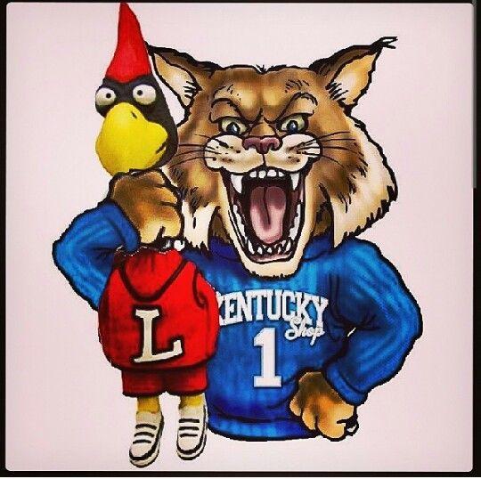 Bird Choking Cardinal Basketball Logo - Louisville choked. again!. UK Wildcats!. Kentucky wildcats