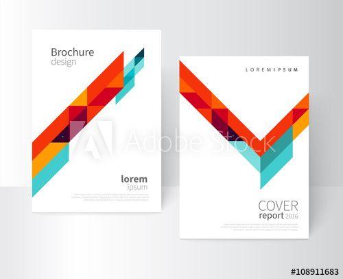 Red Diagonal Line Logo - Brochure design. Flyer, booklet, annual report cover template. a4 ...