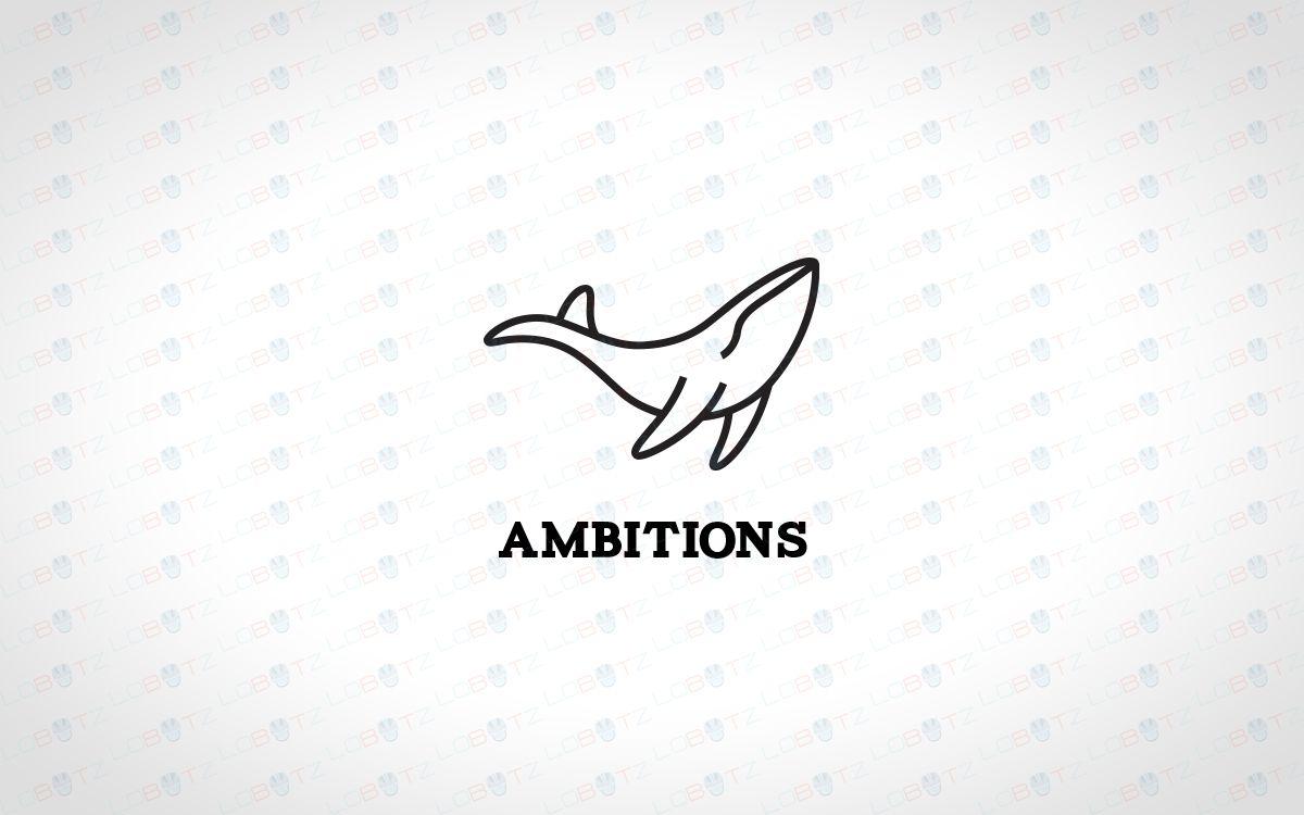 Whale Logo - Premade Whale Logo For Sale Modern Whale Logo - Lobotz