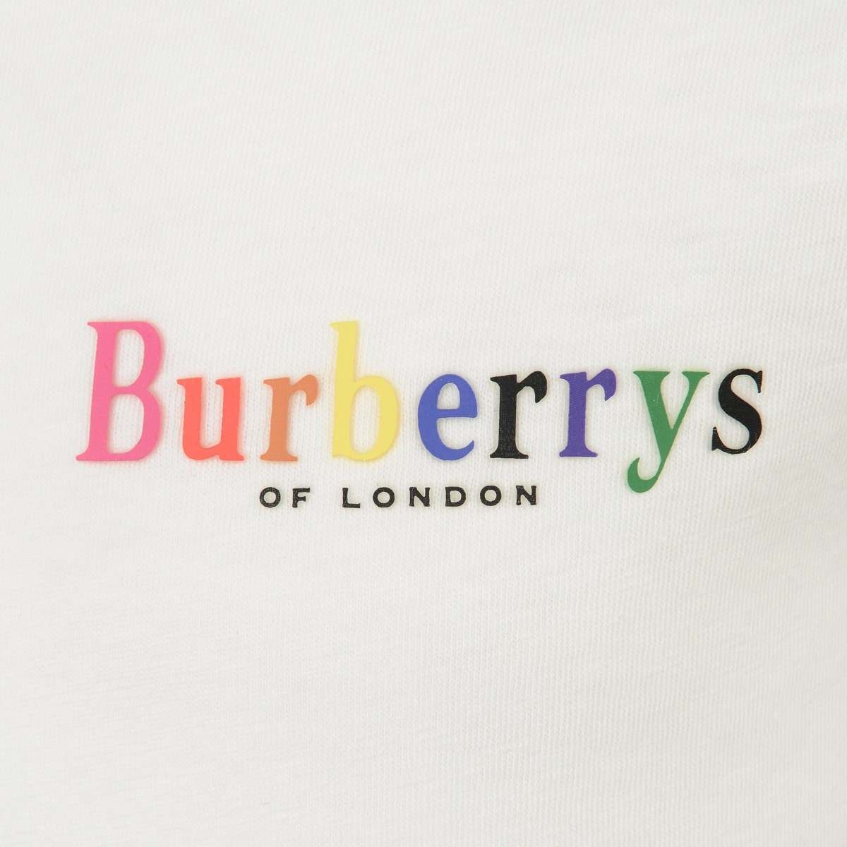 Ivory Logo - Burberry Girls Ivory Logo Print Top