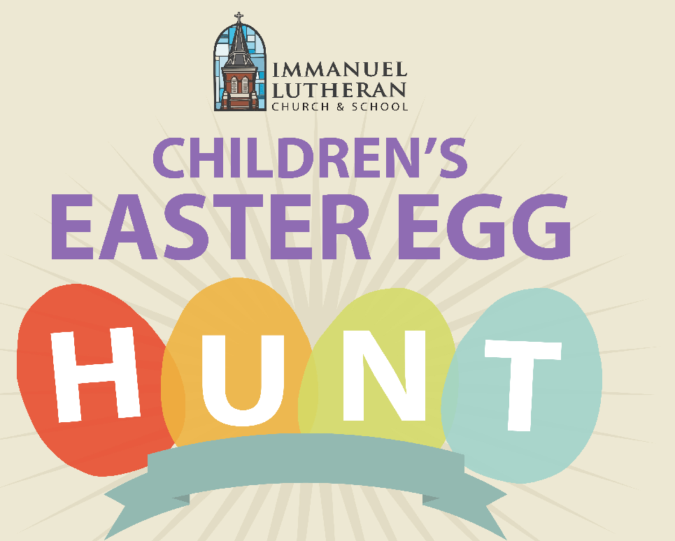 Easter Egg Logo - 2018 Easter Egg Hunt Logo | Immanuel Lutheran Church & School