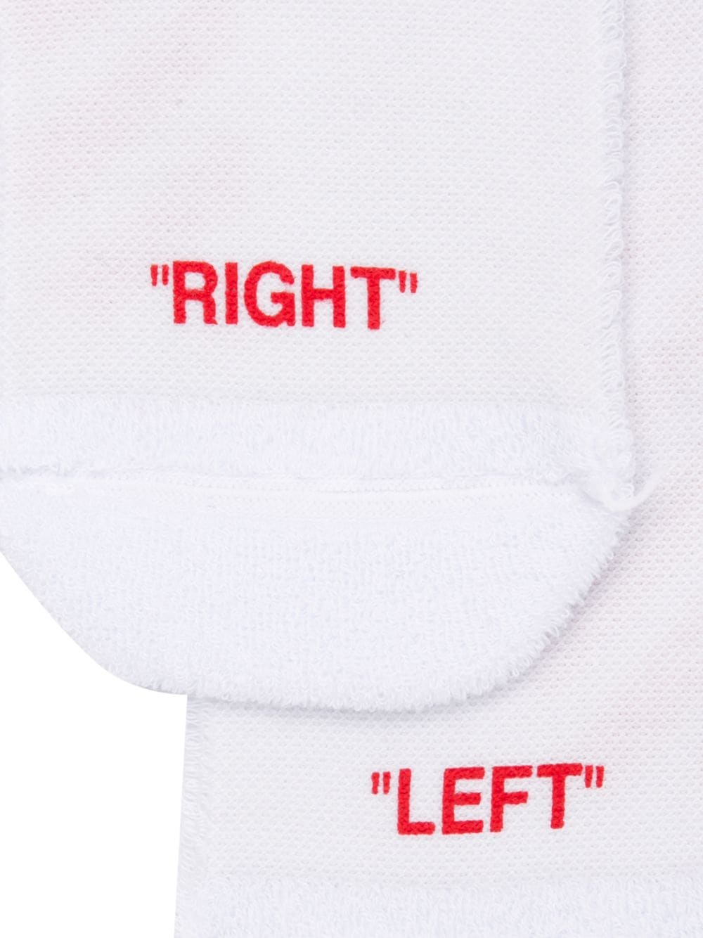 Red Off White Logo - Off-White WHITE/RED Off-White logo print socks JOSIIV