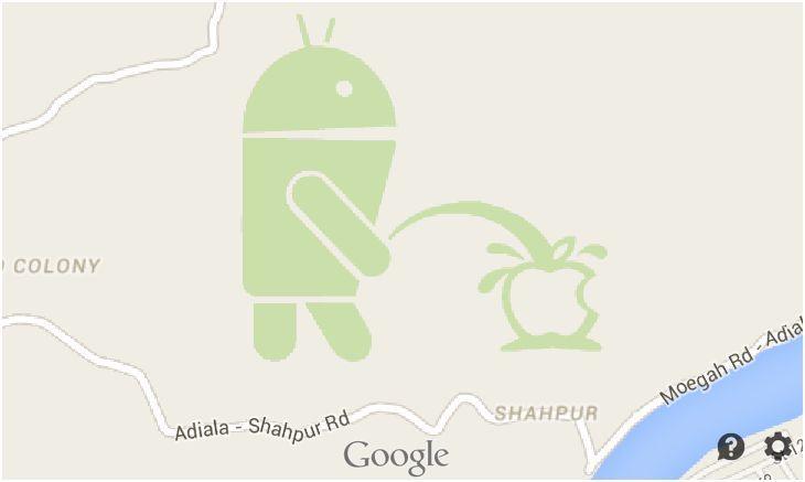 Easter Egg Logo - Google Easter Egg or hoax? There's an Android pissing on the Apple ...