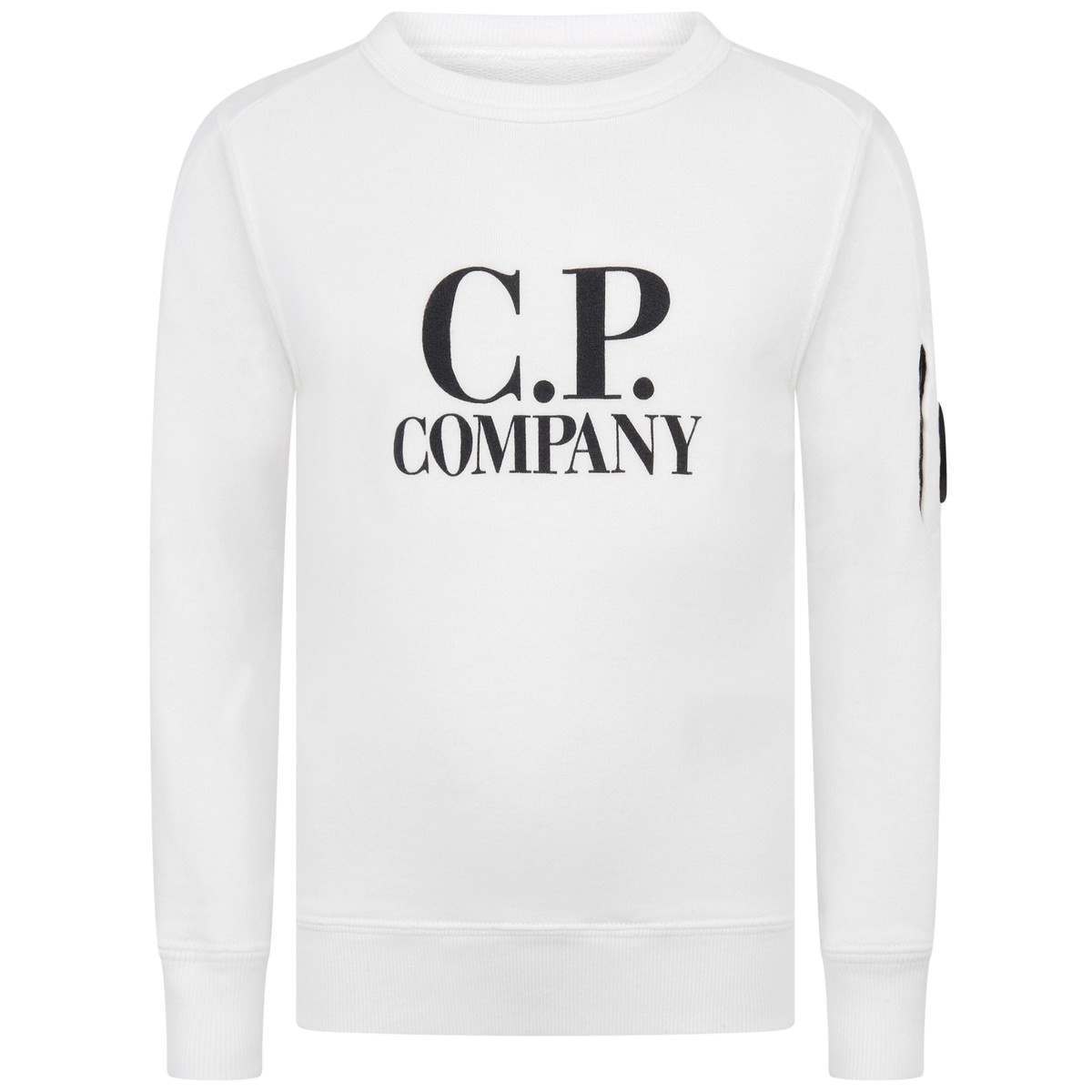 Ivory Logo - C.P. Company Boys Ivory Logo Sweater