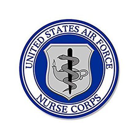 USAF Logo - ROUND US Air Force NURSE CORPS Seal Sticker Decal (usaf logo) Size ...