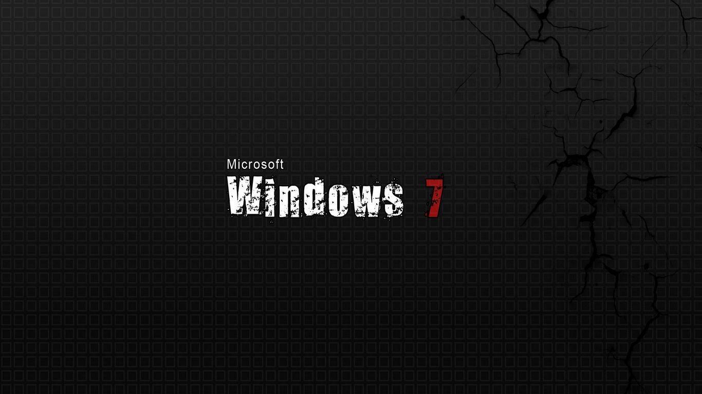 Black Windows Red Logo - Download wallpaper 1366x768 windows 7, white, black, red tablet ...