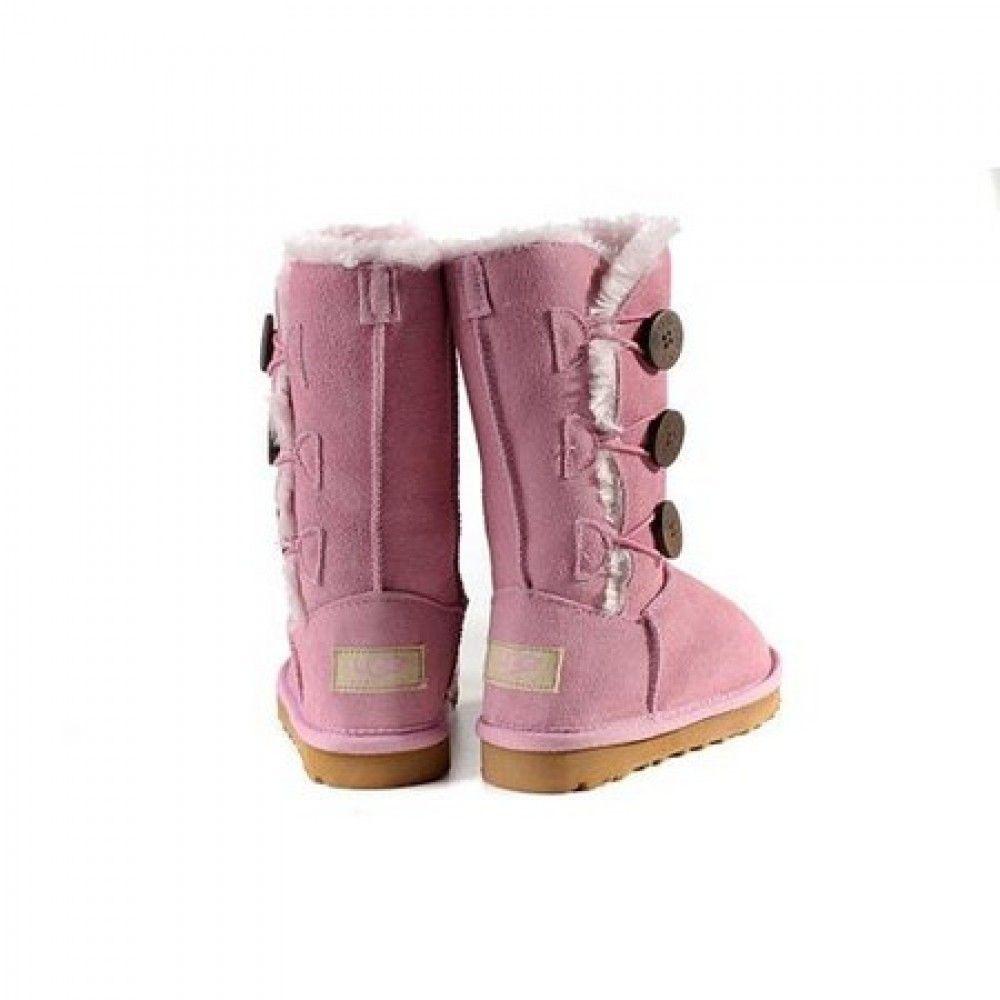 UGG Boots Logo - Exclusive UGG Boots Kids Bailey Button Triplet Pink No.1172 : Cheap ...