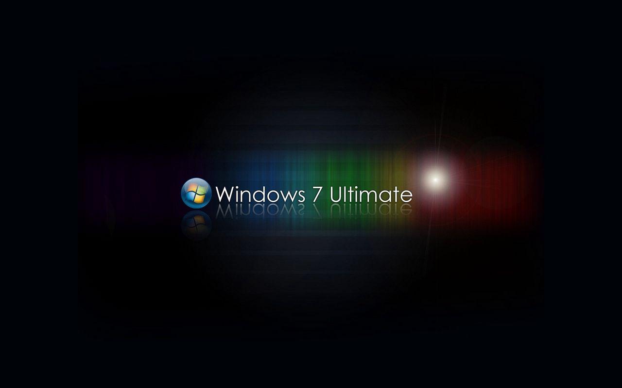 Black Windows Red Logo - Download wallpaper 1280x800 windows 7 ultimate, ultimate, red, black