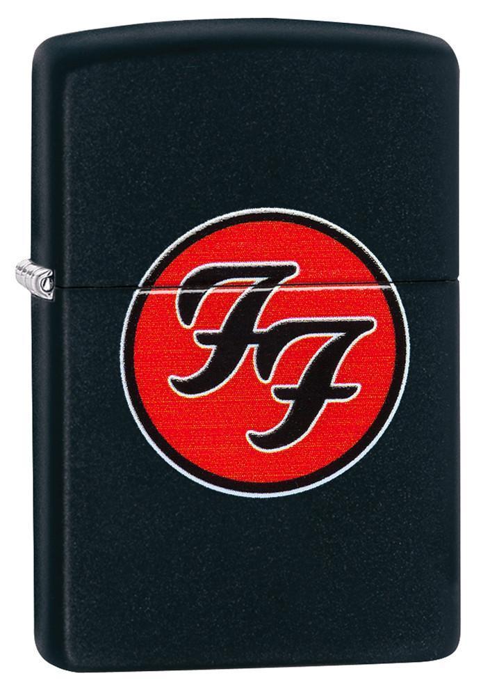 Foo Fighters Logo - Foo Fighters Logo Black Matte Lighter