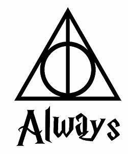 Always Harry Potter Logo - Amazon.com: Always Harry Potter Deathly Hallows Decal TWO PACK Vinyl ...