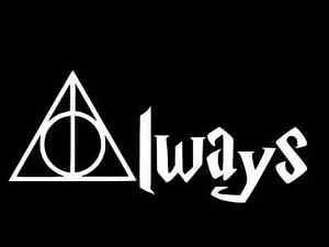 Always Harry Potter Logo - HARRY POTTER ALWAYS Deathly Hallows Vinyl Decal Car Wall Sticker ...