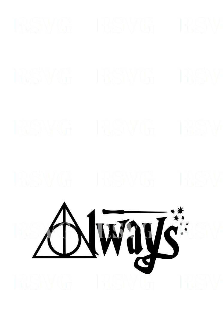 Free SVG Harry Potter Always Symbol