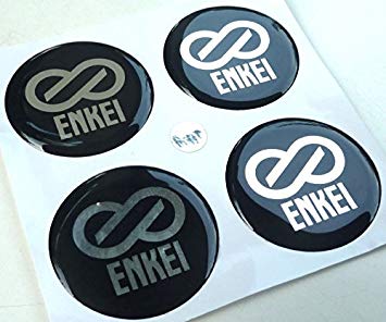 mm Car Logo - 4x Enkei Resin 48 MM Car Wheel Hub Cap Emblem Badge Logo