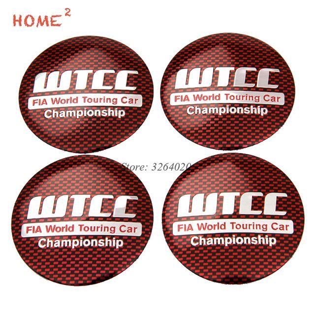 mm Car Logo - 56.5mm Car Wheel Hub Cap Stickers Tire Center Emblem Badge for WTCC