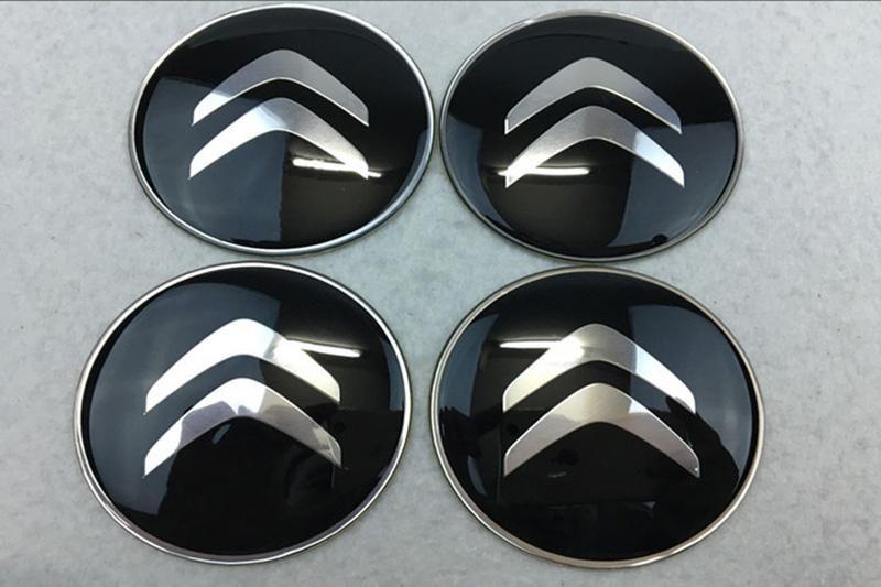 mm Car Logo - 56.5mm 65mm Citroen Logo Car Silver Wheel Hub Center Caps Emblem ...