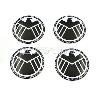 mm Car Logo - 4X AGENTS OF Shield Logo 2.22 56.5mm Car Wheel Center Hub Cap Badge