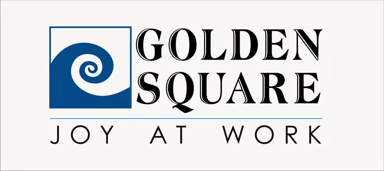 Blue and Gold Square Logo - Why no Gold colour in Golden Square Logo?