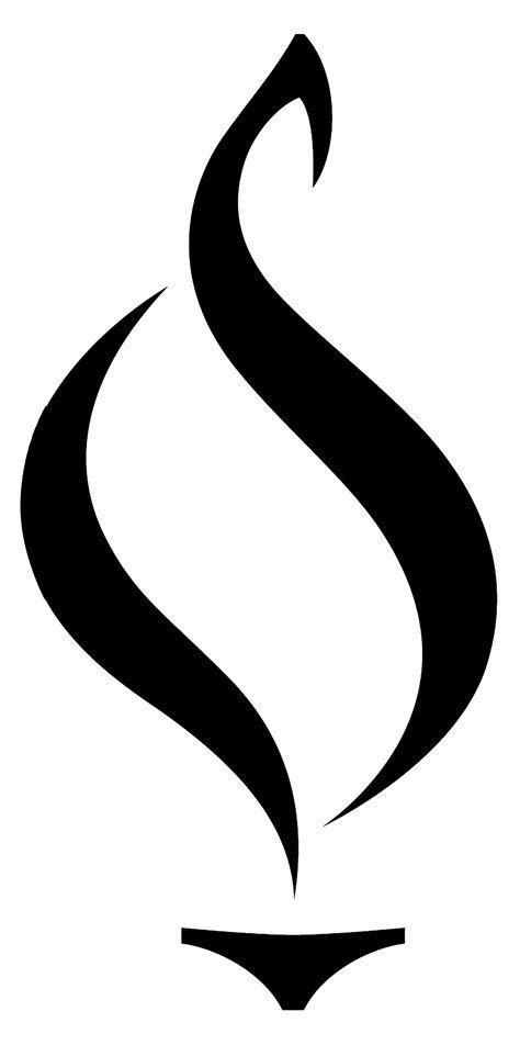 Rectangle Black White Flame Logo - Black Rectangle Wite Flame Logo
