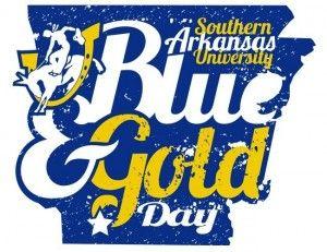 Blue and Gold Square Logo - SAU announces Blue and Gold Day on the Magnolia Square