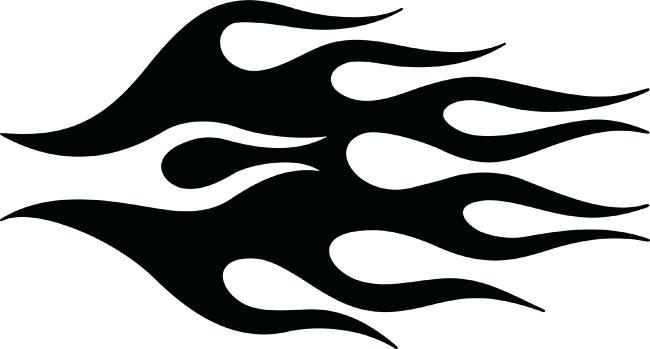 Rectangle Black White Flame Logo - Maker Black Rectangle Wite Flame Logo | www.picsbud.com
