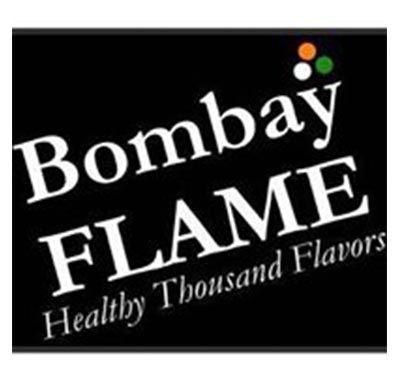 Rectangle Black White Flame Logo - Bombay Flame South Kingstown and Deals at Restaurant.com