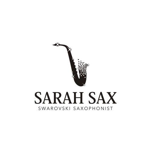Saxophone Logo - Create Logo for Swarovski Crystal Sax player (female) | Logo design ...