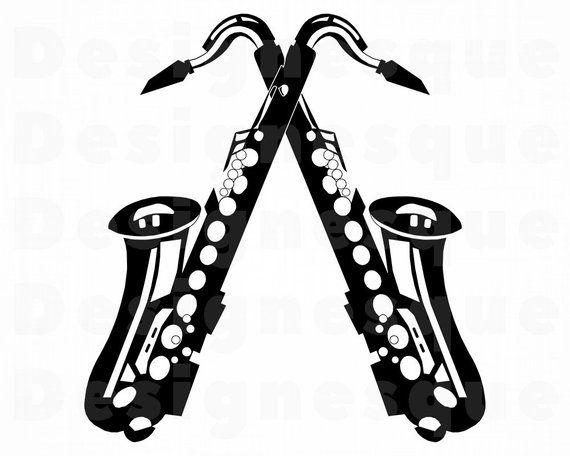 Saxophone Logo - Saxophone Logo SVG Saxophone SVG Musical Instruments SVG | Etsy