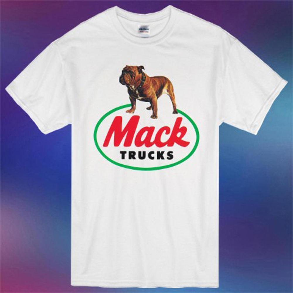 New Mack Logo - New Mack Trucks Famous Trucks Company Logo Dog Men'S White T Shirt ...