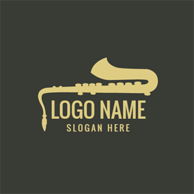 Saxophone Logo - Free Music Logo Designs. DesignEvo Logo Maker