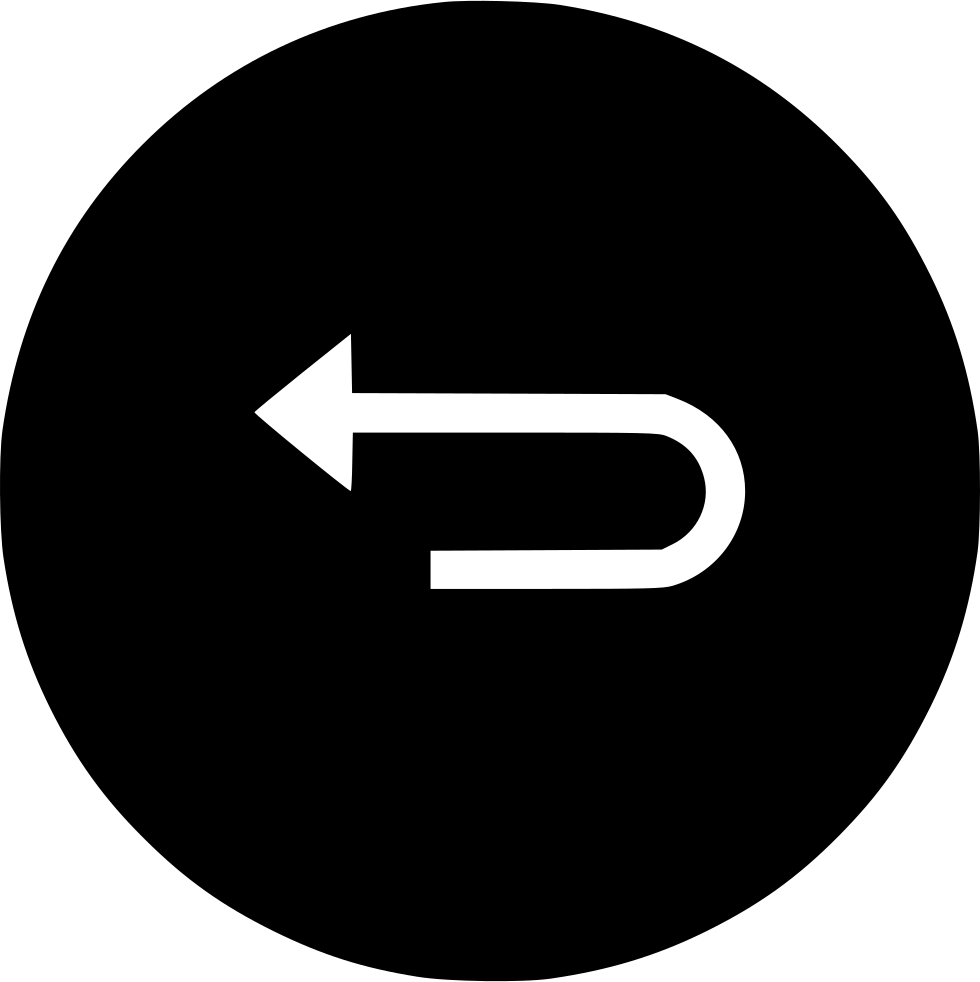 U-turn Like a Arrow Logo - Arrow Left Round U Turn Straight Svg Png Icon Free Download