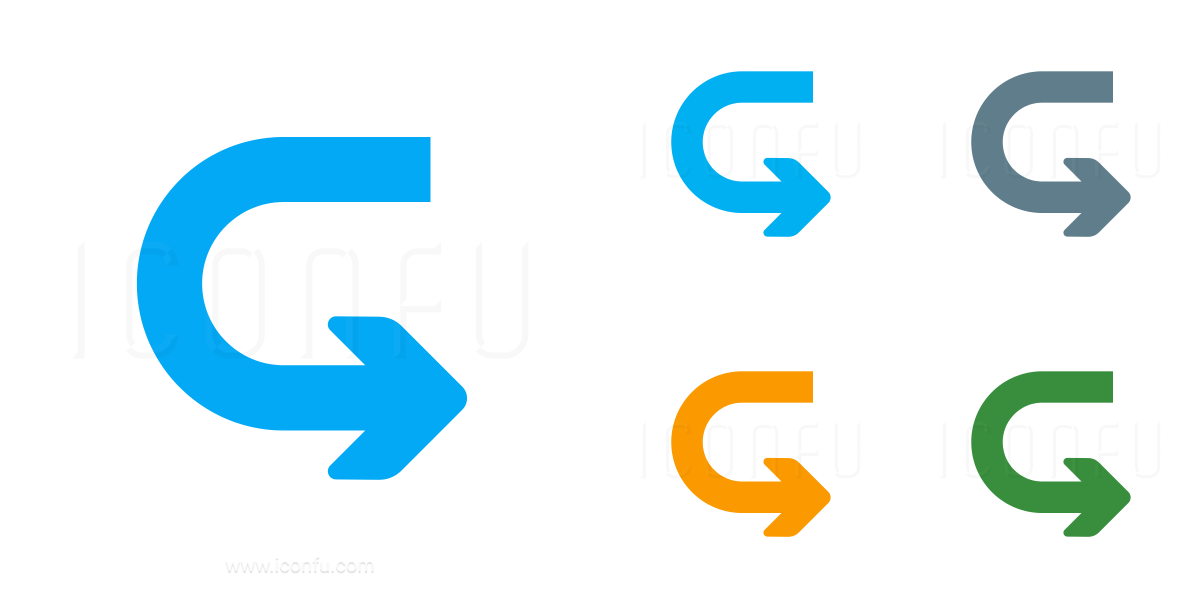 U-turn Like a Arrow Logo - Arrow U Turn Icon